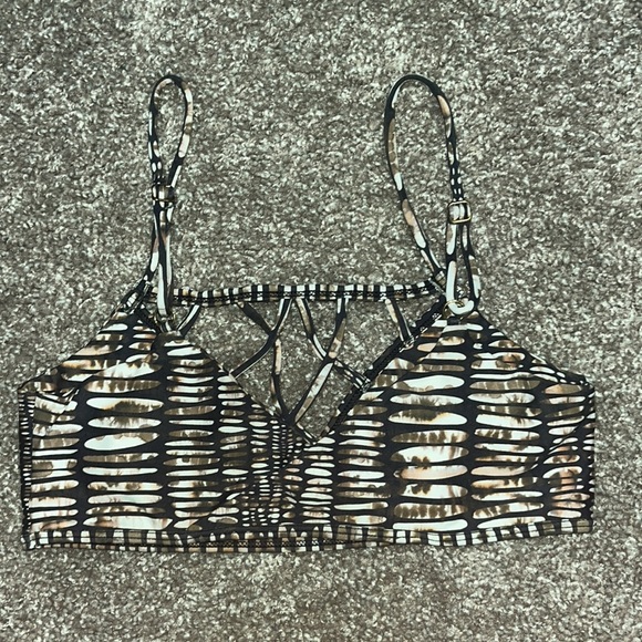 Printed women’s bikini top - Picture 2 of 2